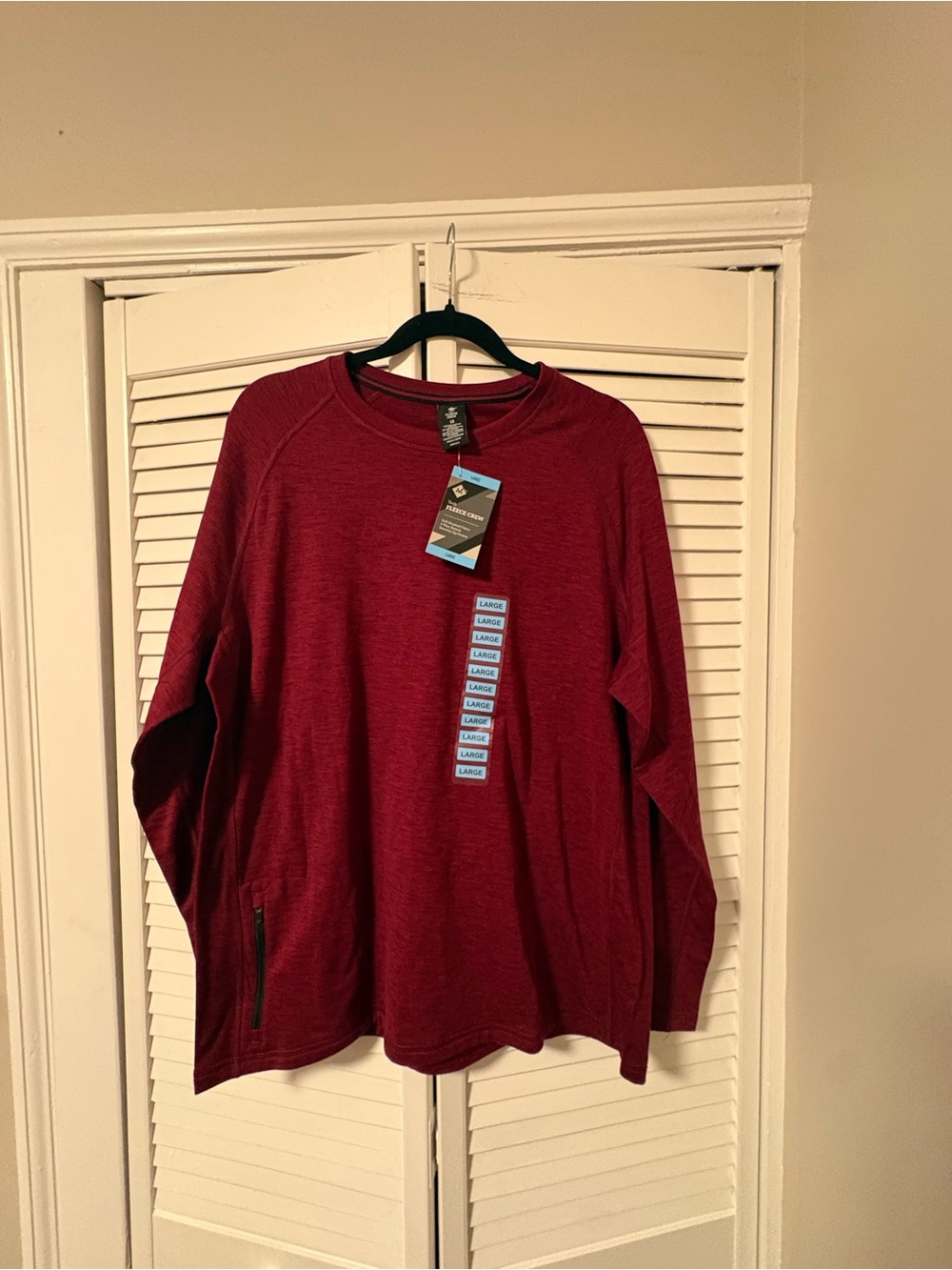Men's Crewneck Pullover Sweatshirt - Maroon